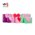 Heart-shaped high-end clothing gift handbag kraft paper bag